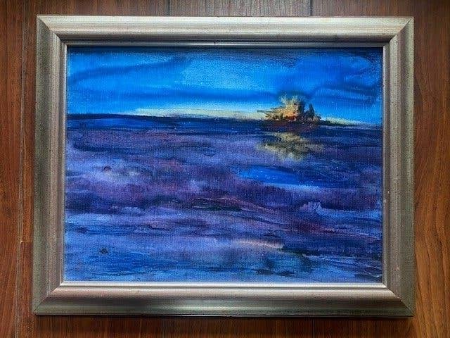 Acryl/doek, Maya Wildevuur (1944-2023), Landschap, Antiek en Kunst, Acrylverf, Overige stijlen, Doek, Ophalen of Verzenden
