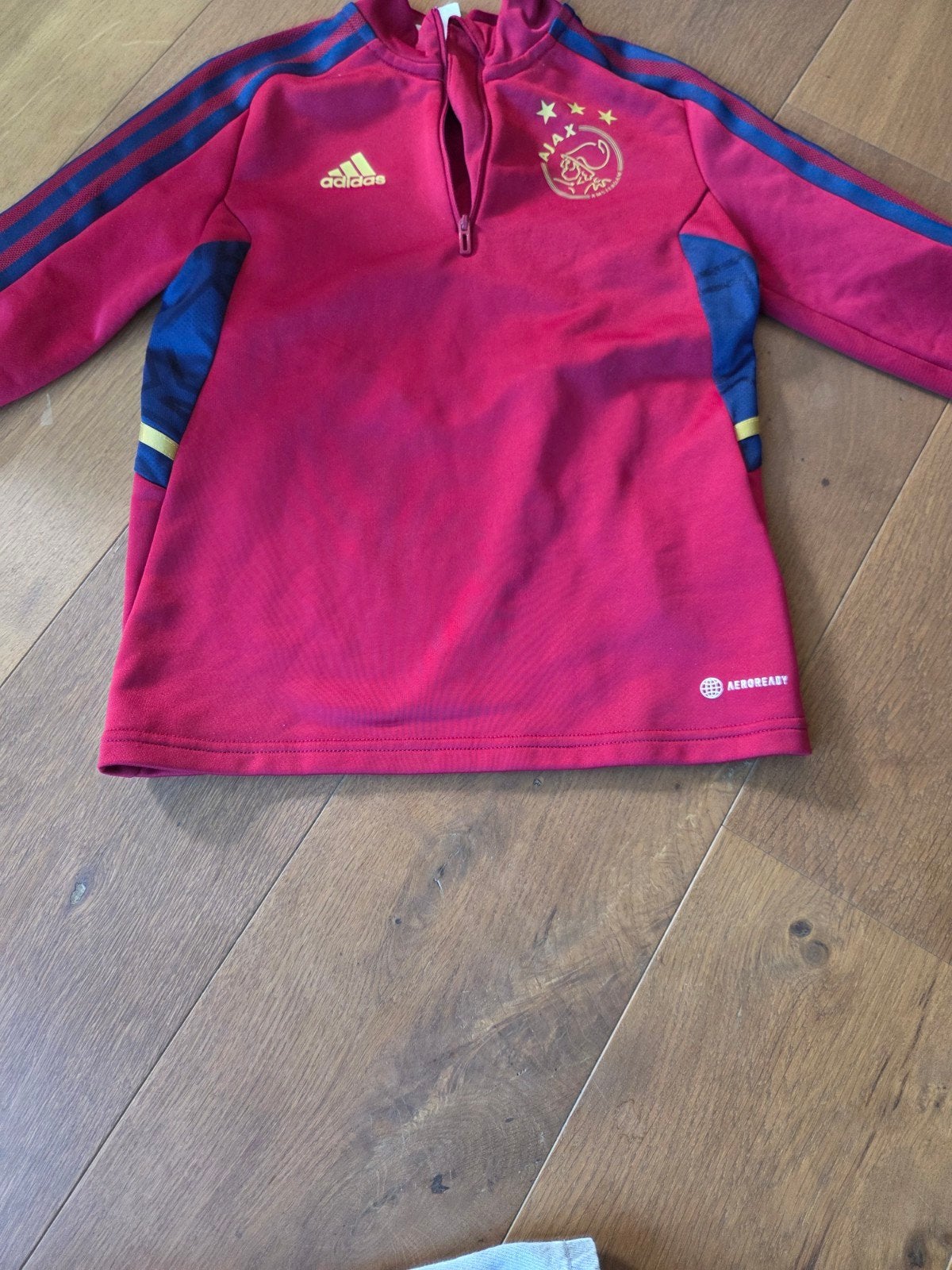 Adidas Ajax trainingstrui rood maat 140, Adidas, Gebruikt, Jongen of Meisje, Trui of Vest