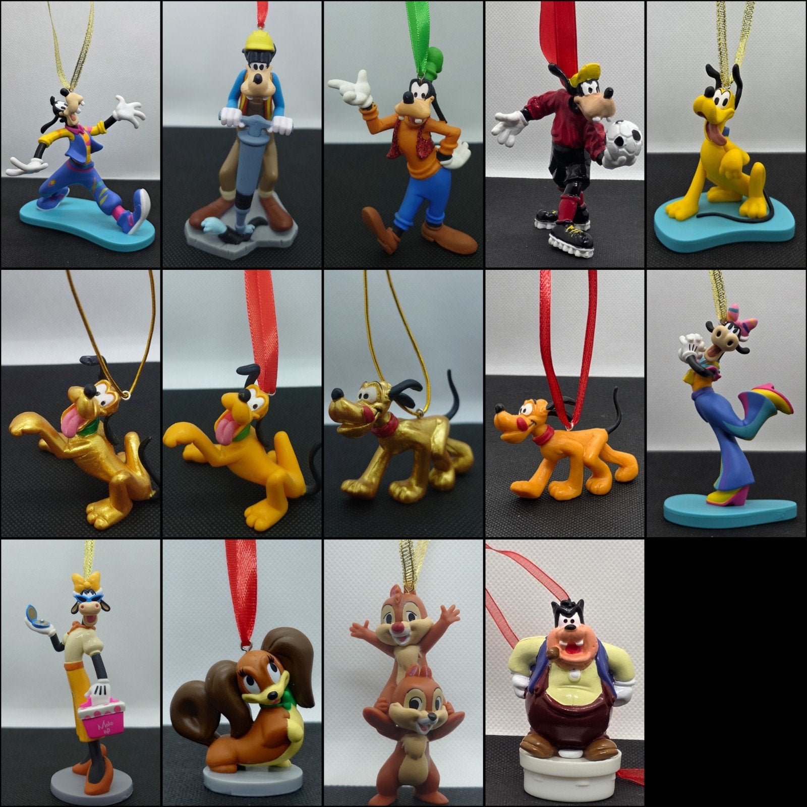 Disney Goofy Pluto Clarabella Knabbel Babbel kerst ornament, Ophalen of Verzenden