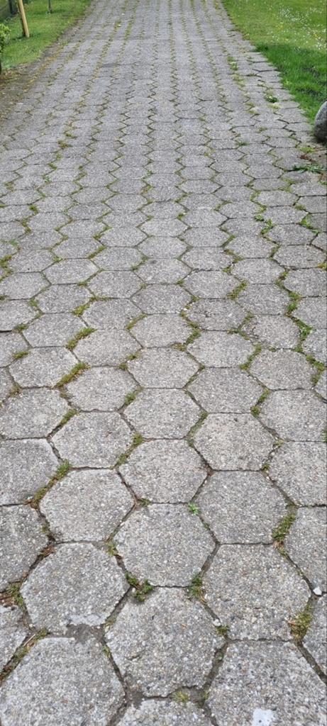 Zeshoekige straatklinkers 26x26x8cm - 1100 stuks, Tuin en Terras, Ophalen, Gebruikt, Klinkers, 10 m² of meer