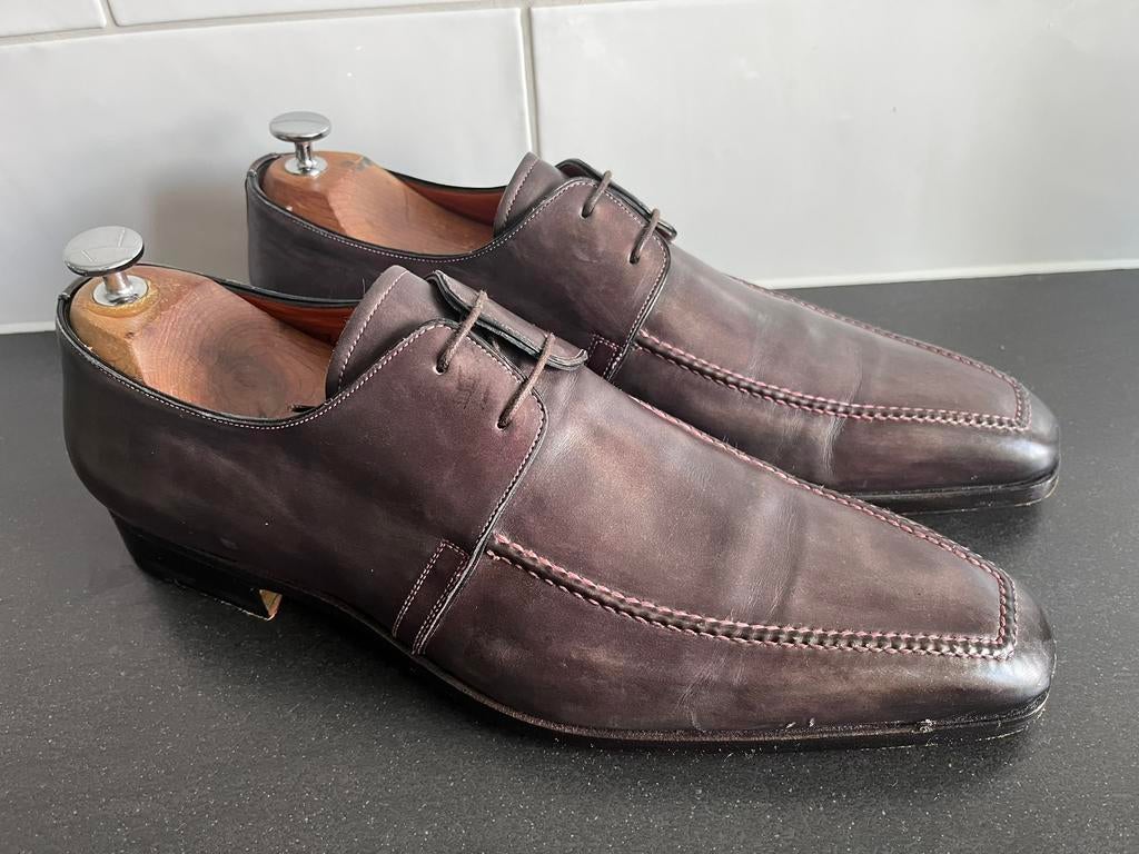 Santoni herenschoenen maat 8.5 / 42.5 weinig gedragen, Kleding | Heren, Schoenen, Santoni, Ophalen of Verzenden, Zo goed als nieuw