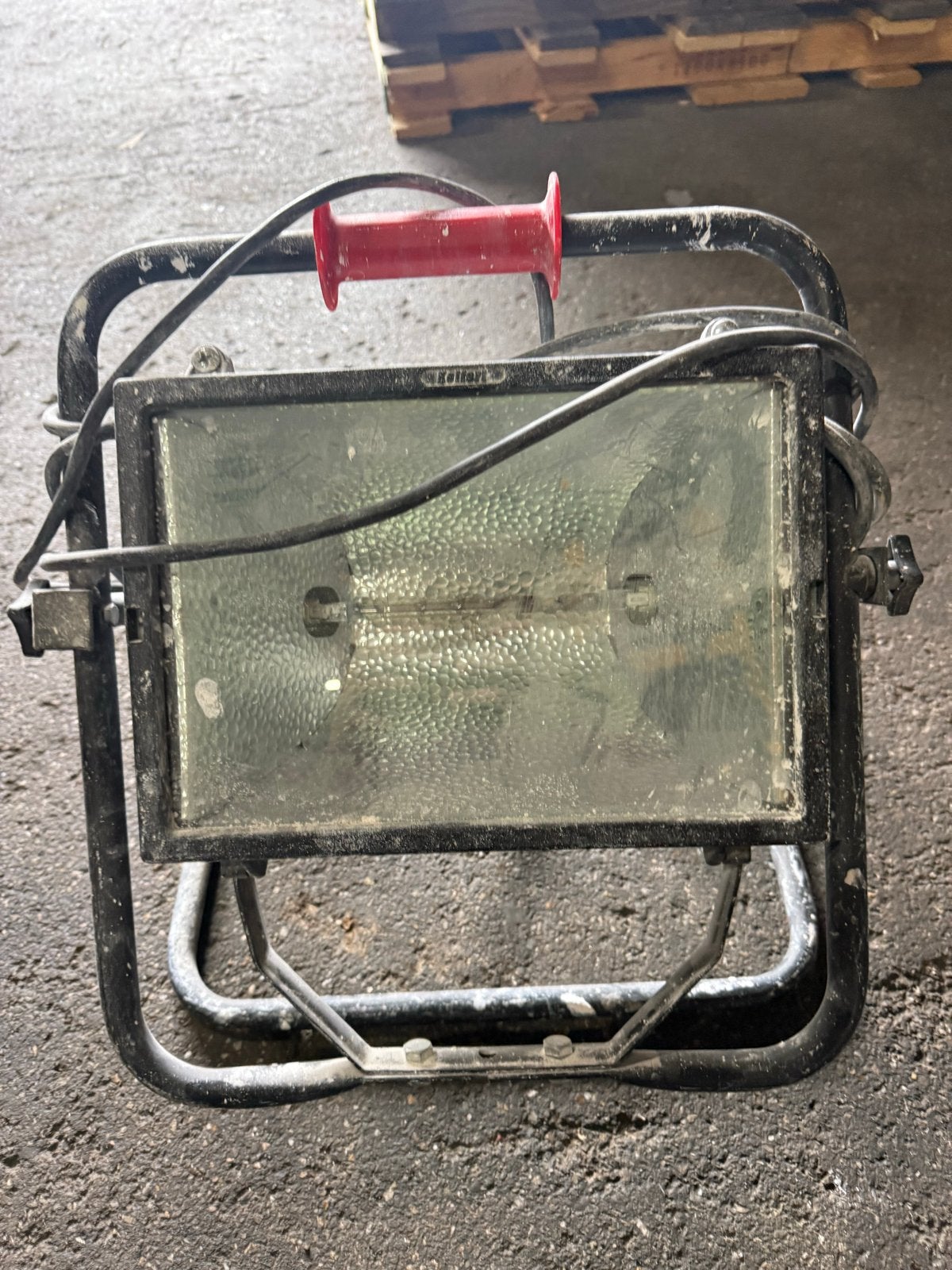 Halogeen bouwlamp met standaard, Ophalen, Gebruikt, Met statief, Lamp met armatuur