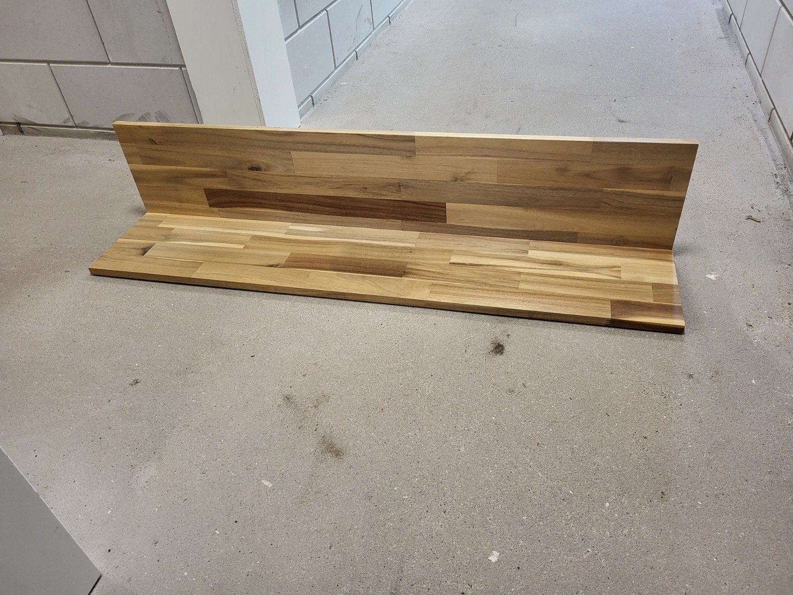 Houten wandplank 120x25x25 cm, Ophalen