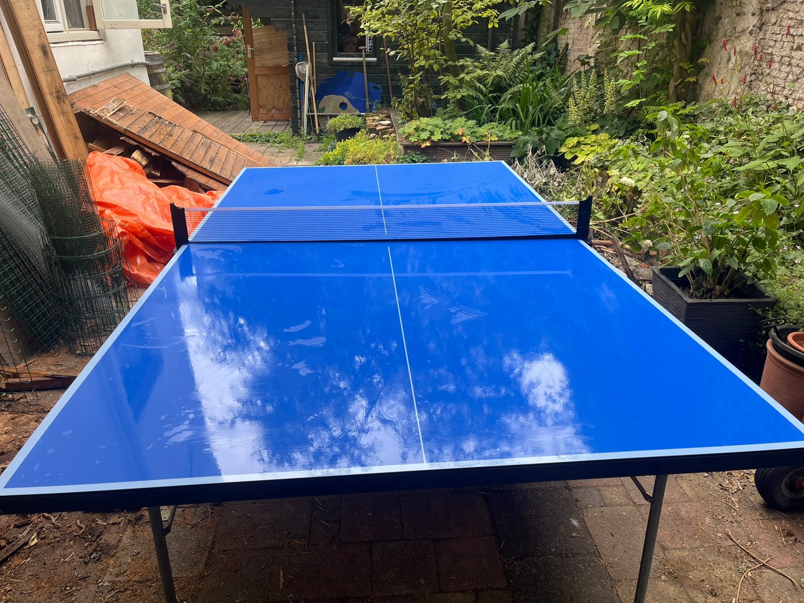 Tectonic tafeltennistafel - indoor-outdoor, Ophalen, Zo goed als nieuw, Tafel Outdoor