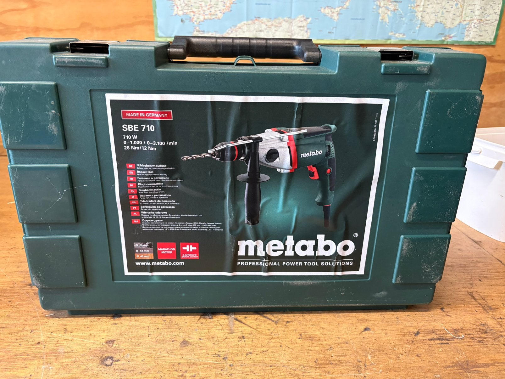 Metabo SBE 710 klopboormachiene, Ophalen of Verzenden, Zo goed als nieuw, Boor- en/of Breekhamer