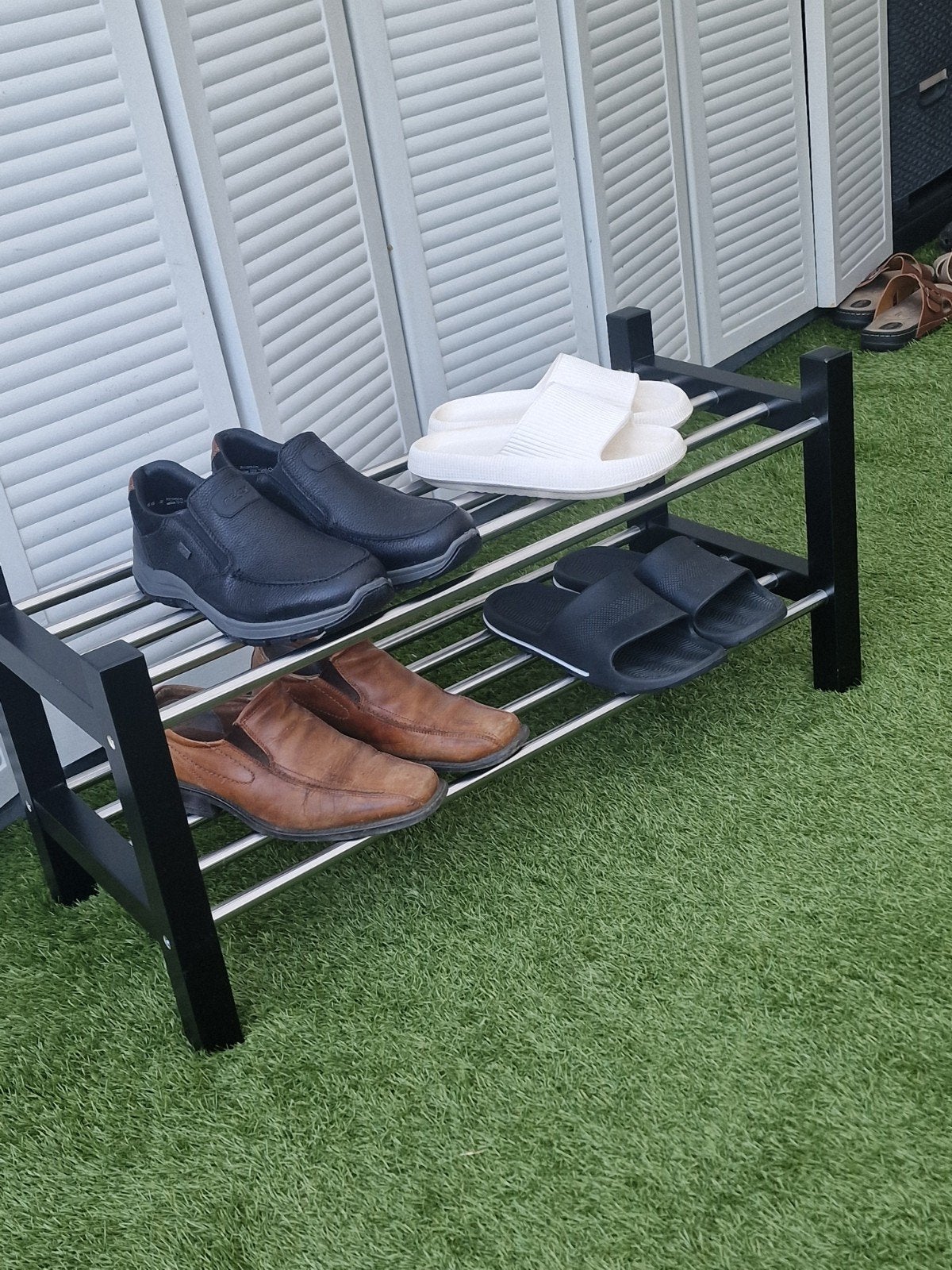 IKEA TJUSIG Schoenenrek RVS buizen - Nieuwstaat, Ophalen of Verzenden, Nieuw