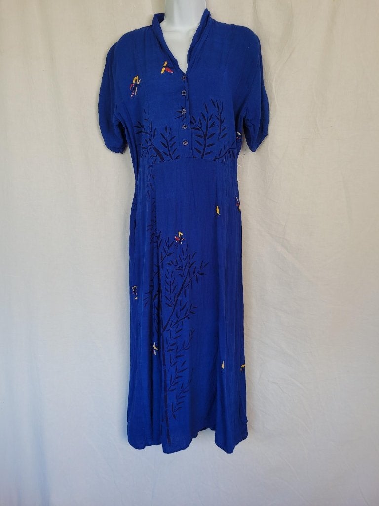Gave blauwe hippie jurk mt S, Kleding | Dames, Carnavalskleding en Feestkleding, Carnaval, ., Ophalen of Verzenden, Zo goed als nieuw
