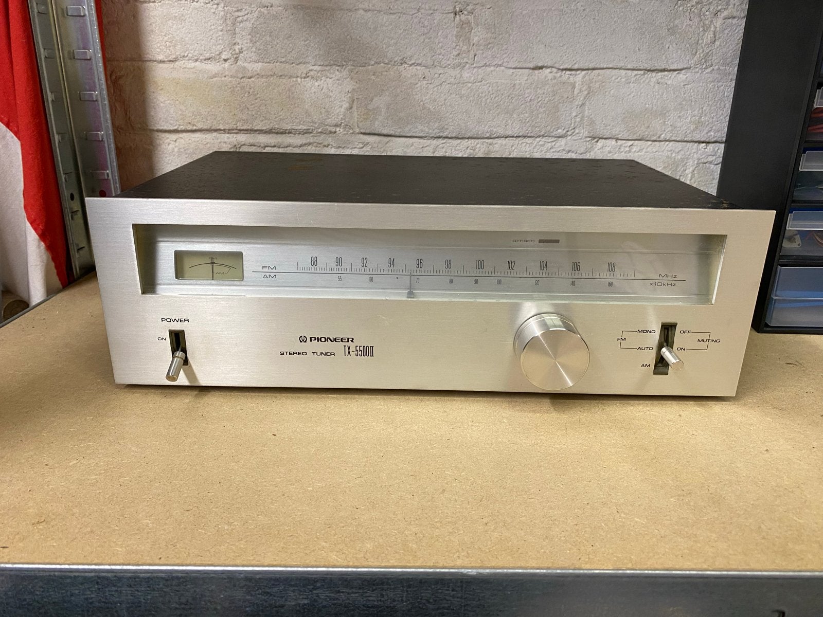 Pioneer TX-5500II Stereo Tuner - Vintage Analoog, Audio, Tv en Foto, Tuners, Ophalen, Gebruikt, Analoog