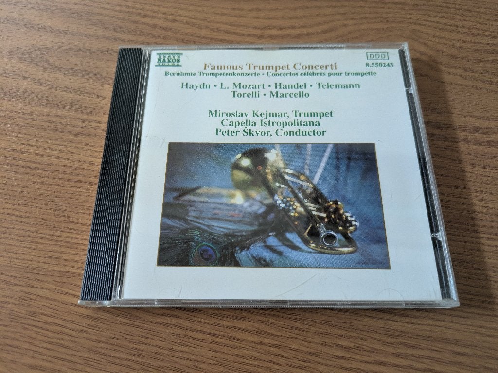 Famous Trumpet Concerti - Kejmar - Capella Istropolitana, Cd's en Dvd's, Ophalen of Verzenden, Barok, Gebruikt, Soloconcert