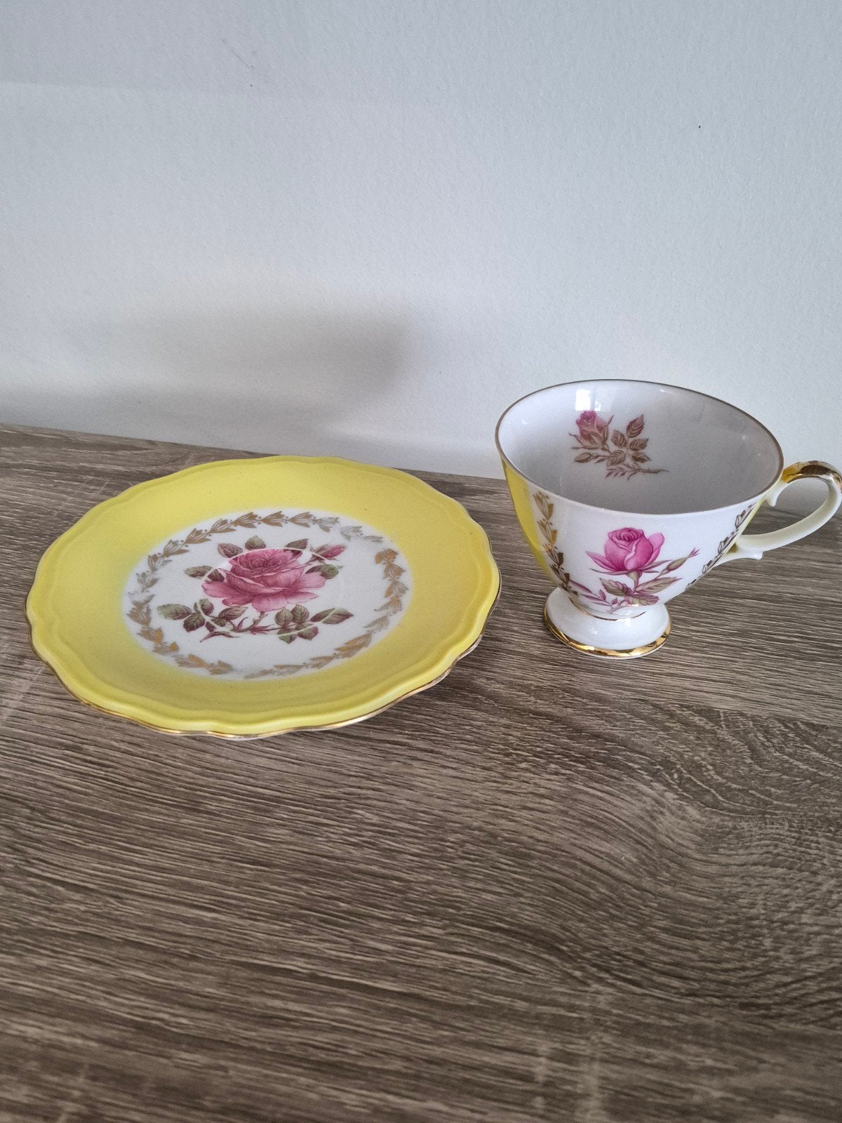 Vintage Wunsiedel Bavaria Porseleinen Kop en Schotel, Ophalen of Verzenden