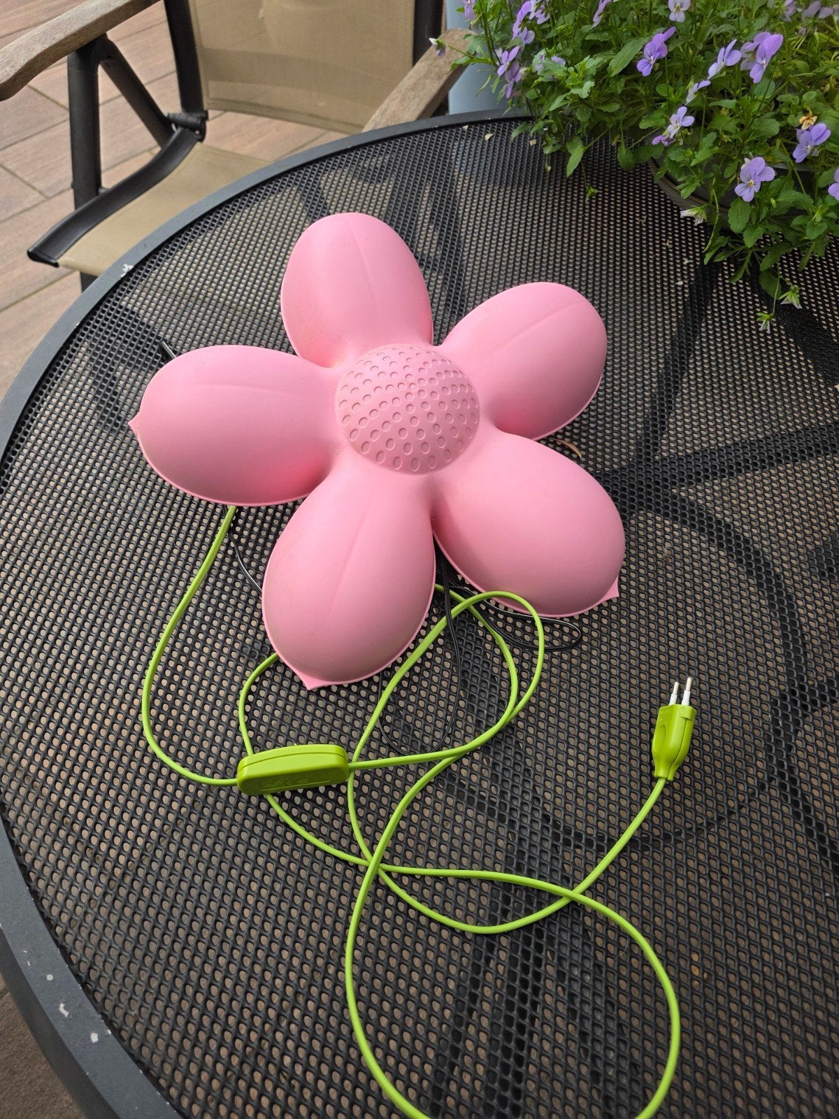 Ikea bloem lamp, Roze, Ophalen of Verzenden, Gebruikt, Lamp