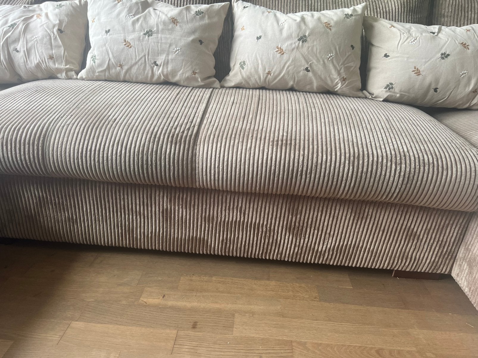 Sierkussentjes, Ophalen of Verzenden, Zo goed als nieuw, Beige, Vierkant