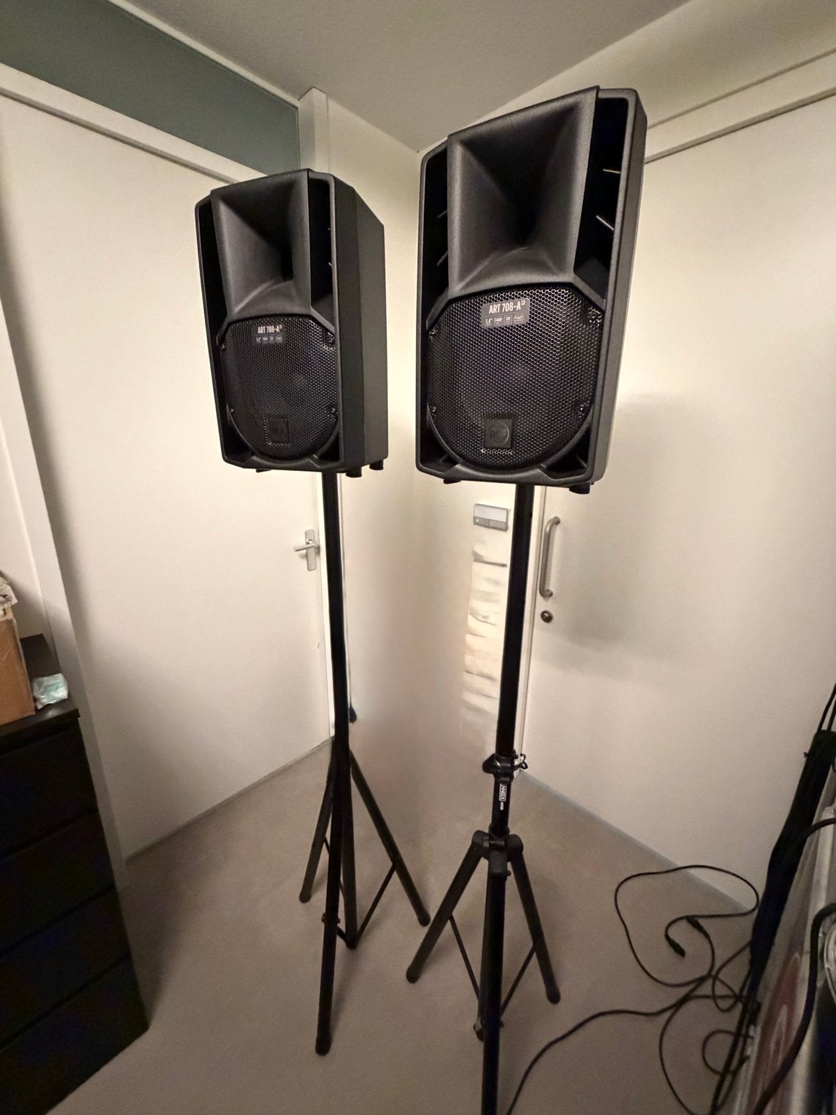 RCF ART 708 MK5 Actieve Luidsprekers - Zo goed als nieuw, Overige merken, Inclusief kabels, Party speaker, Ophalen of Verzenden