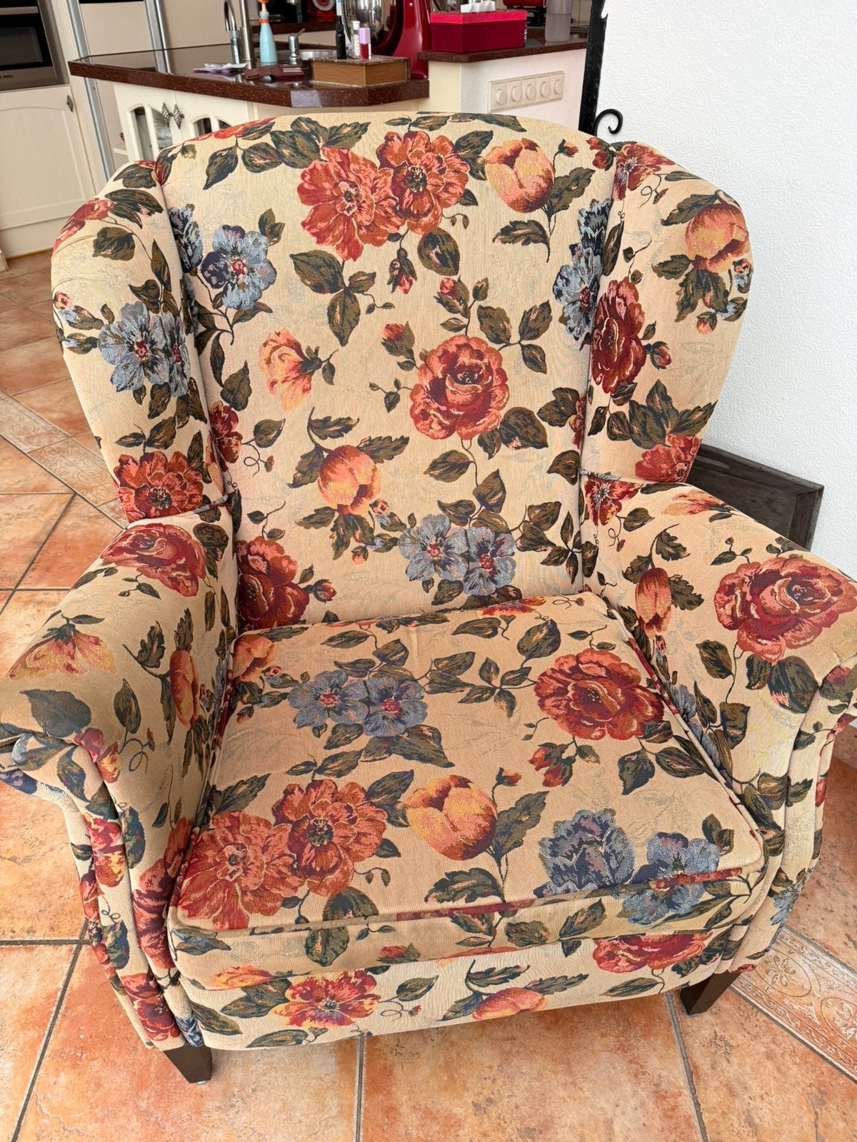 Oortjes fauteul roos, Ophalen, Gebruikt, 75 tot 100 cm, 50 tot 75 cm