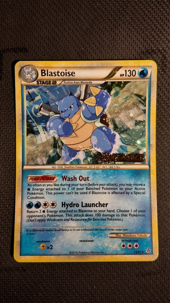 Blastoise 13 HS—Unleashed | Pokemon kaart, Ophalen, Losse kaart