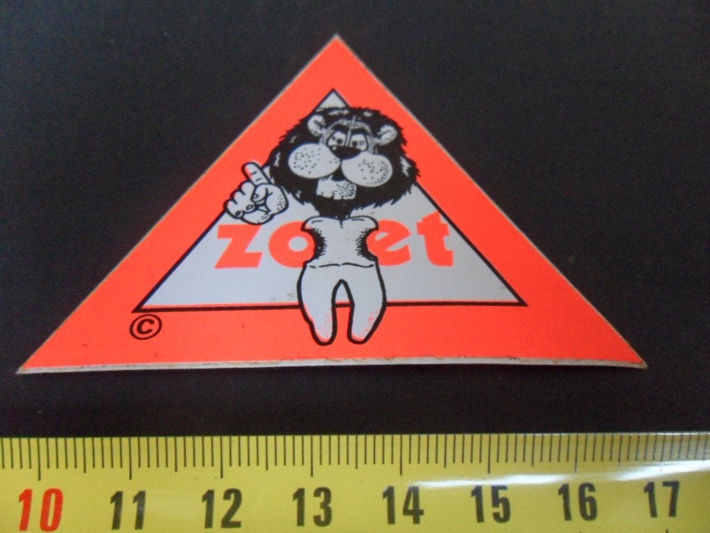 sticker neon ZOET strip rotte kies leeuw, Ophalen of Verzenden, Zo goed als nieuw