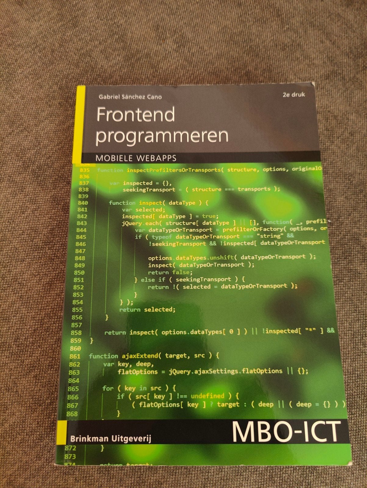 Frontend programmeren MBO-ICT 2e druk, Gabriel Sánchez Cano, Ophalen of Verzenden, Zo goed als nieuw, MBO