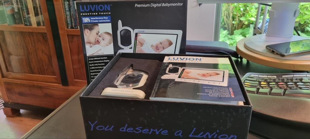 Luvion Prestige Touch Babyfoon - Zo goed als nieuw, Kinderen en Baby's, Babyfoons, Ophalen of Verzenden, Zo goed als nieuw, Camera