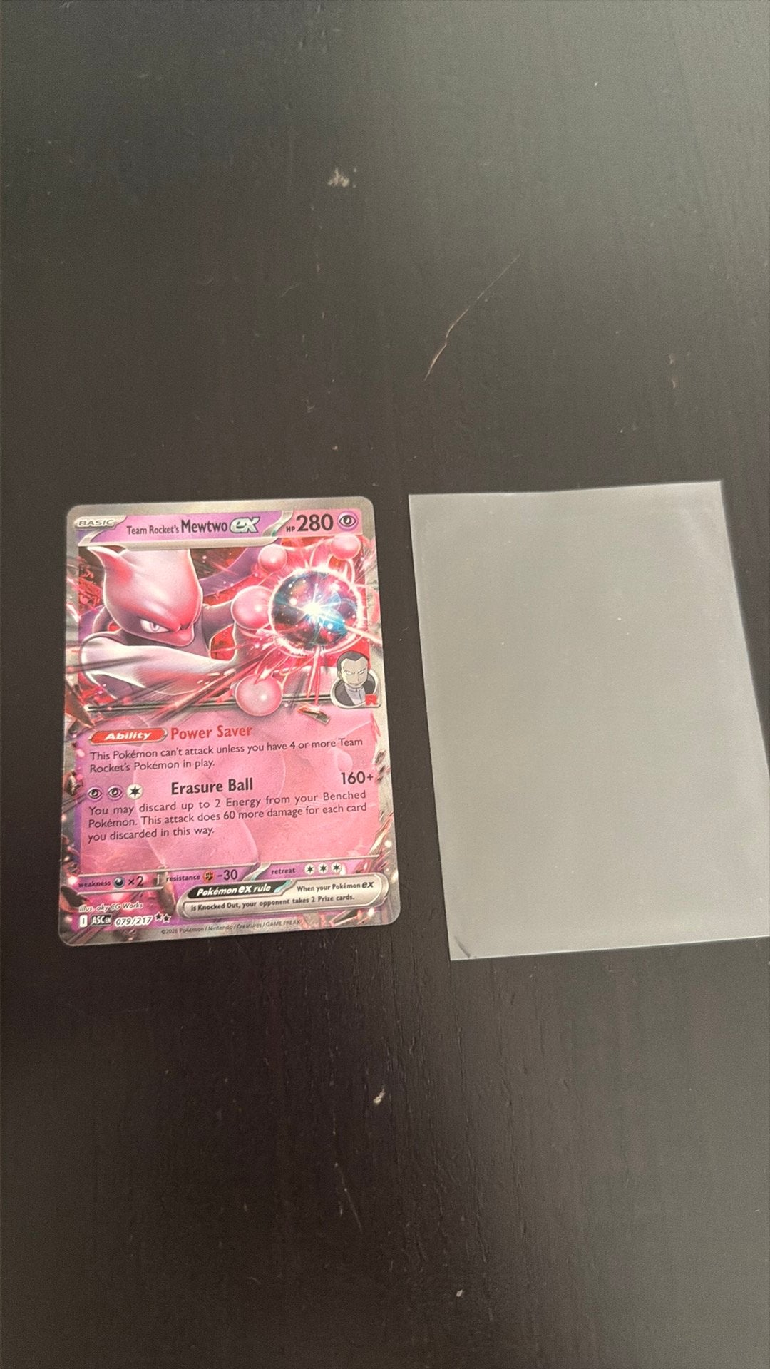 Team Rocket Mewtwo EX pokemon kaart, Ophalen of Verzenden, Nieuw