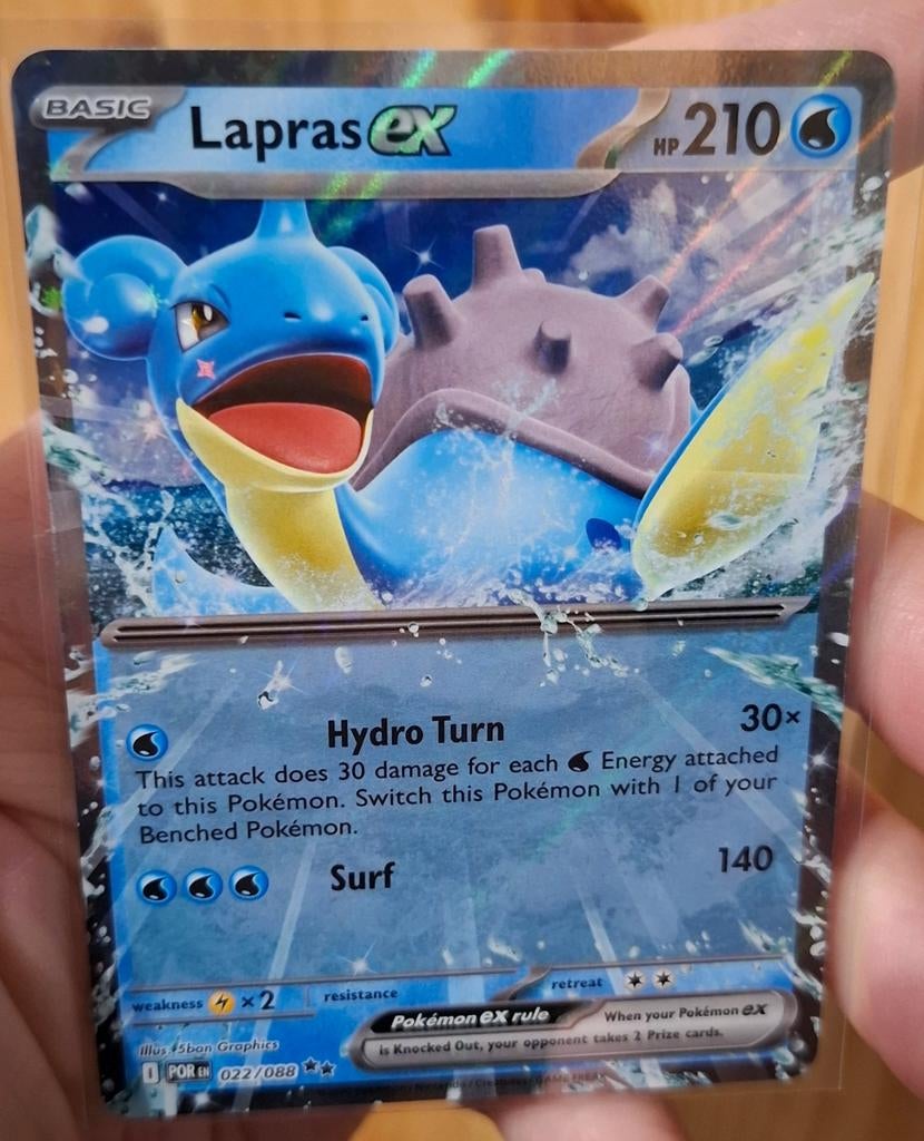Lapras Ex pokemonkaart!, Hobby en Vrije tijd, Verzamelkaartspellen | Pokémon, Ophalen of Verzenden, Zo goed als nieuw