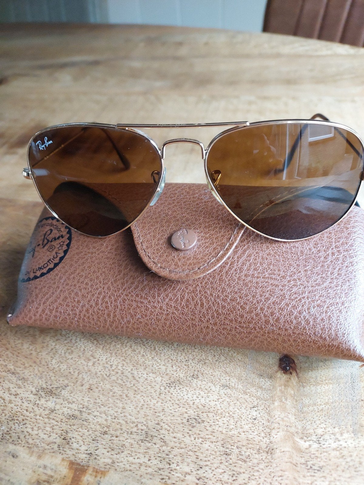 Ray Ban. Pilotenbril, Ophalen of Verzenden, Zo goed als nieuw, Zonnebril, Ray-Ban