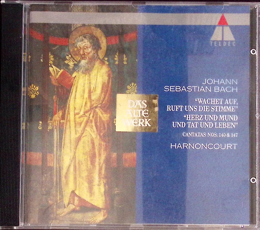 Bach: Cantates BWV 140 & 147 - Harnoncourt, Gebruikt, Ophalen of Verzenden, Inclusief boekje, Barok
