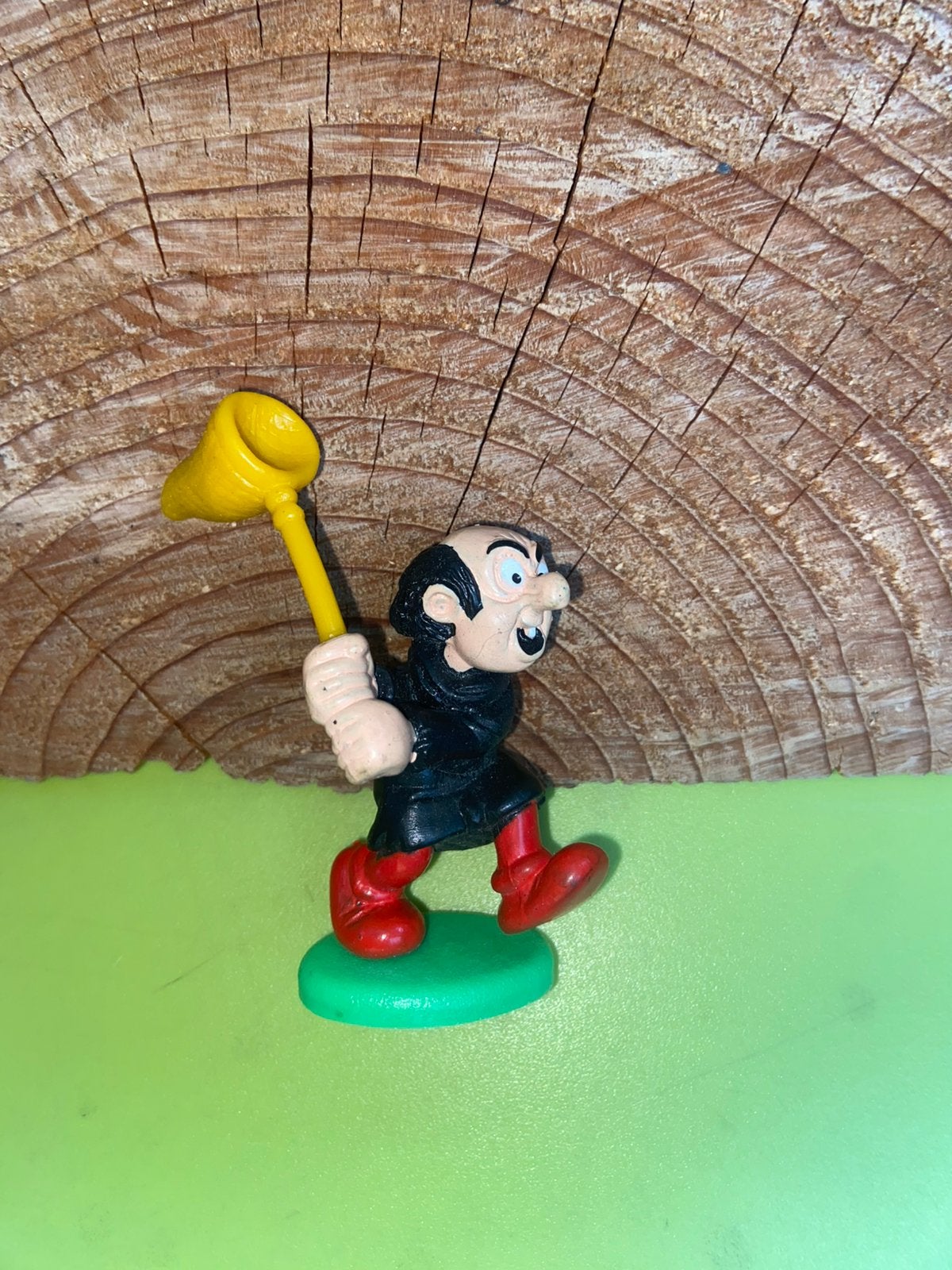 Smurf gargamel van de smurfen met geel net, Verzamelen, Ophalen of Verzenden, Zo goed als nieuw, Verschillende Smurfen
