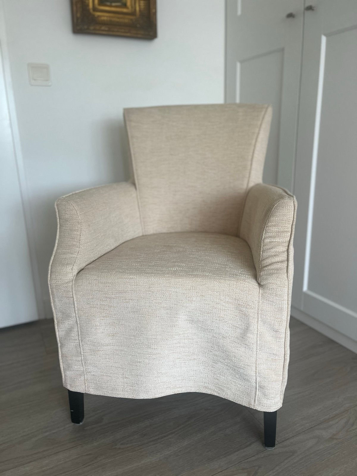 Comfortabele beige eetkamer stoelen, 4 stuks, Huis en Inrichting, Complete eetkamers, Ophalen, Zo goed als nieuw, Klassiek