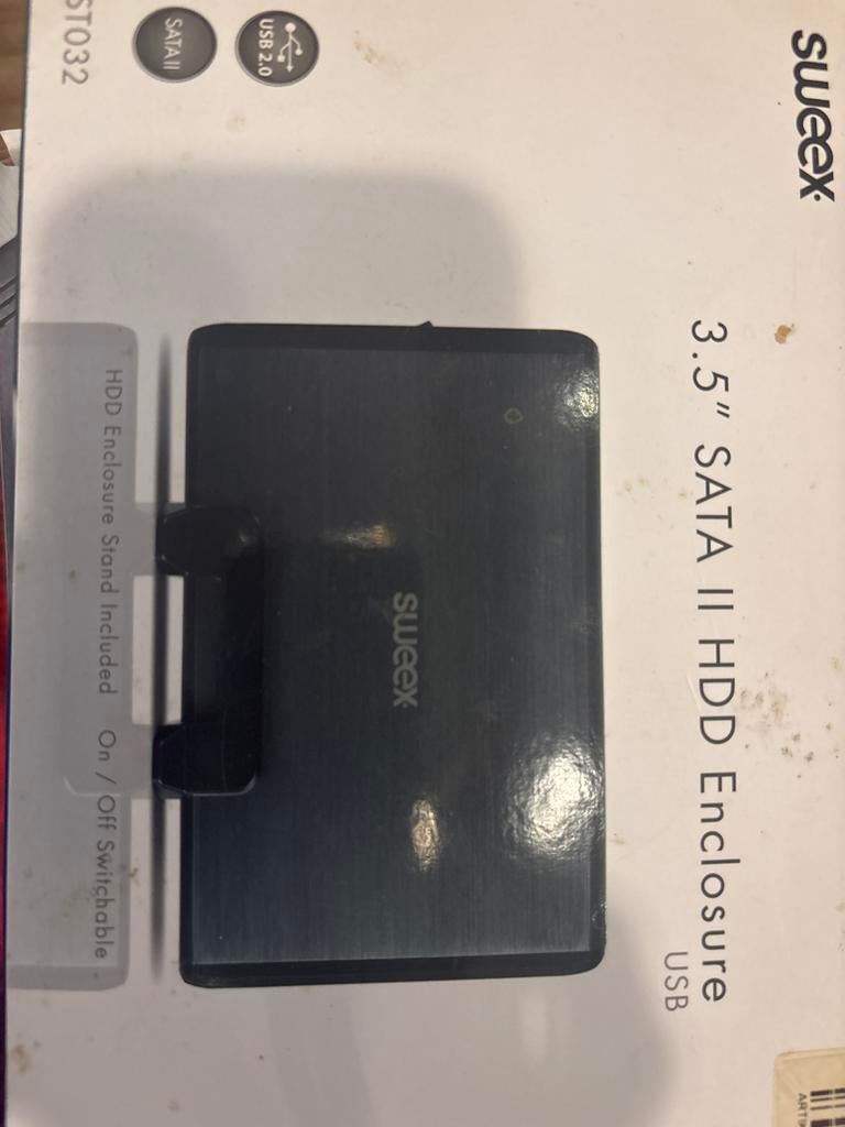 Sweex 3.5" SATA II HDD Enclosure USB 2.0 - Nieuw in doos, Computers en Software, Harde schijven, Server, HDD, Nieuw, Ophalen of Verzenden