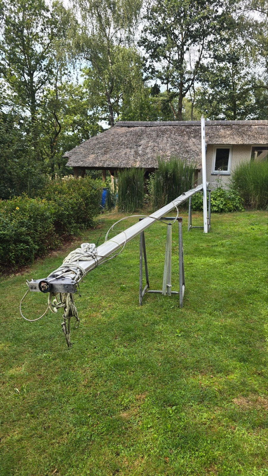 Complete alu mast met giek en verstaging – Prins Wing 7.2, Ophalen, 6 meter of meer, Gebruikt, Overige typen