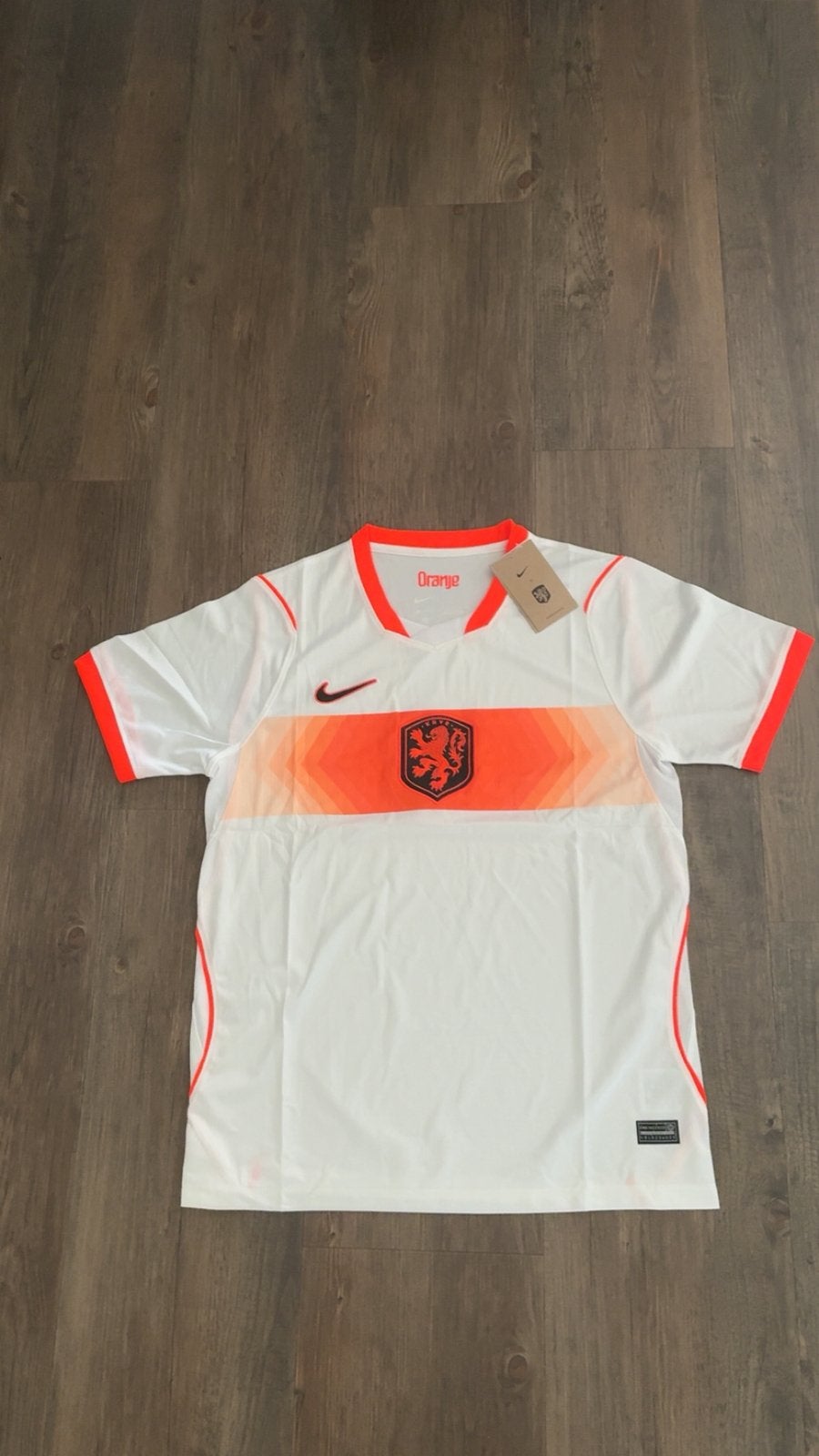 Nederland uitshirt maat M, Sport en Fitness, Voetbal, Ophalen of Verzenden, Zo goed als nieuw, Shirt