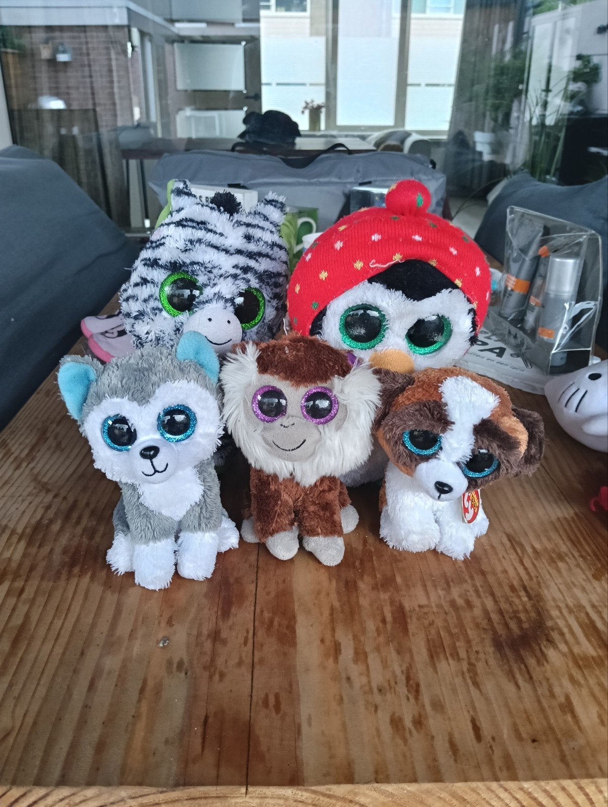 Leuke Ty Beanie Boos knuffels, diverse dieren, Meerkleurig, Klein (minder dan 20 cm), Ty, Hond