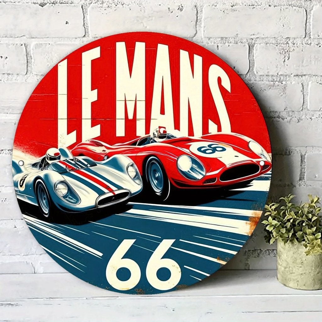 Le Mans 66 Wandplaat, Verzenden, Nieuw, Wandbord of Wandpaneel