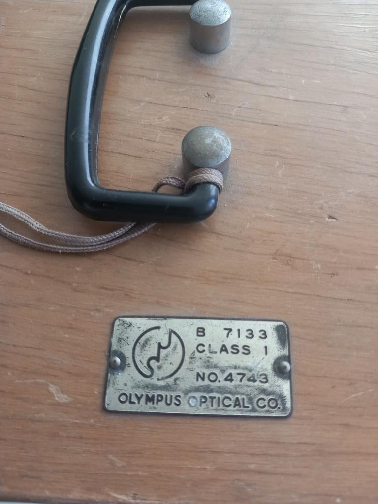 Vintage Olympus Biologische Microscoop in Houten Kist, Audio, Tv en Foto, Optische apparatuur | Microscopen, Ophalen of Verzenden