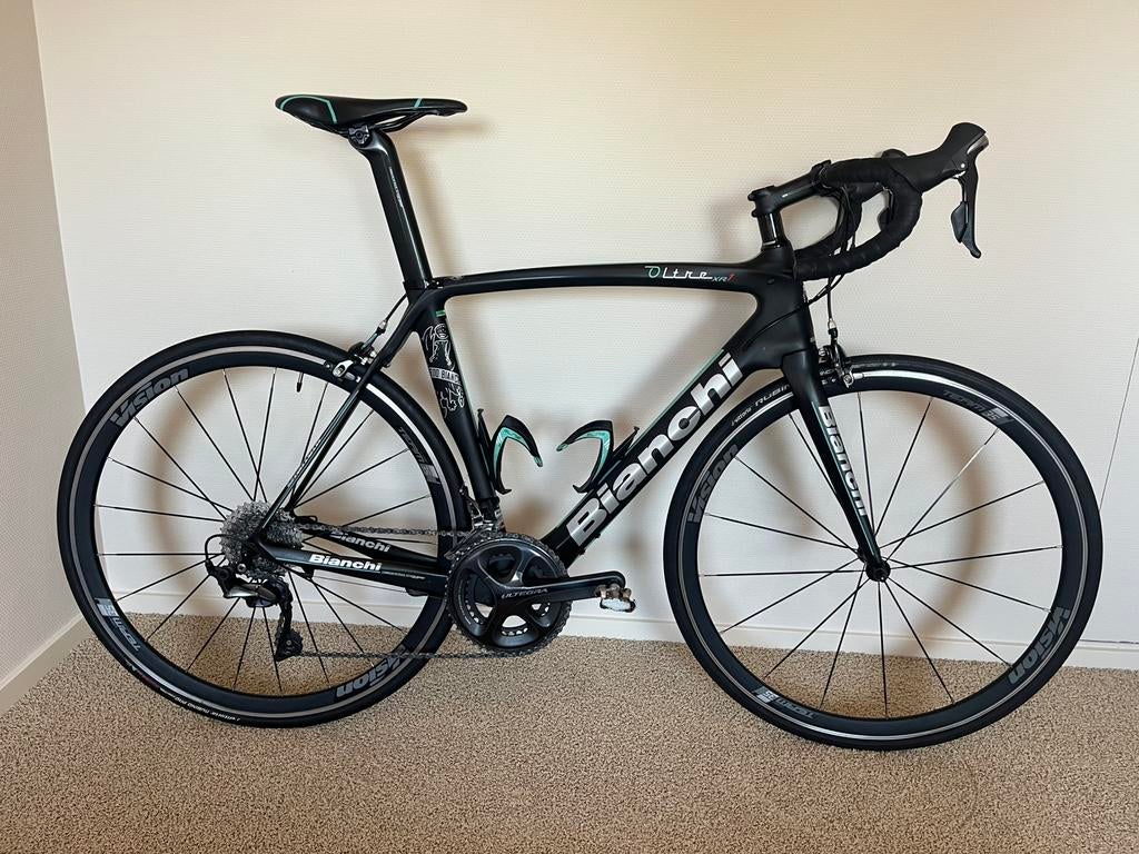 Bianchi Oltre XR1 zwart, maat 57, Shimano Ultegra, Fietsen en Brommers, Fietsen | Racefietsen, 28 inch, Carbon, Velgrem, Zo goed als nieuw
