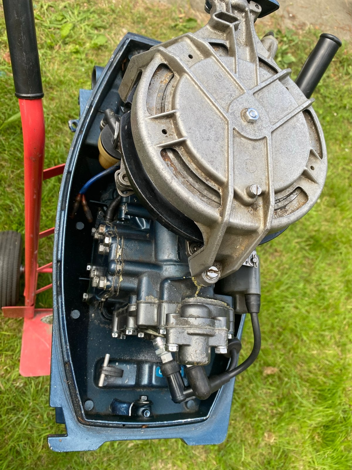 Yamaha 8pk Buitenboordmotor langstaart 2 takt, Watersport en Boten, Ophalen, Gebruikt