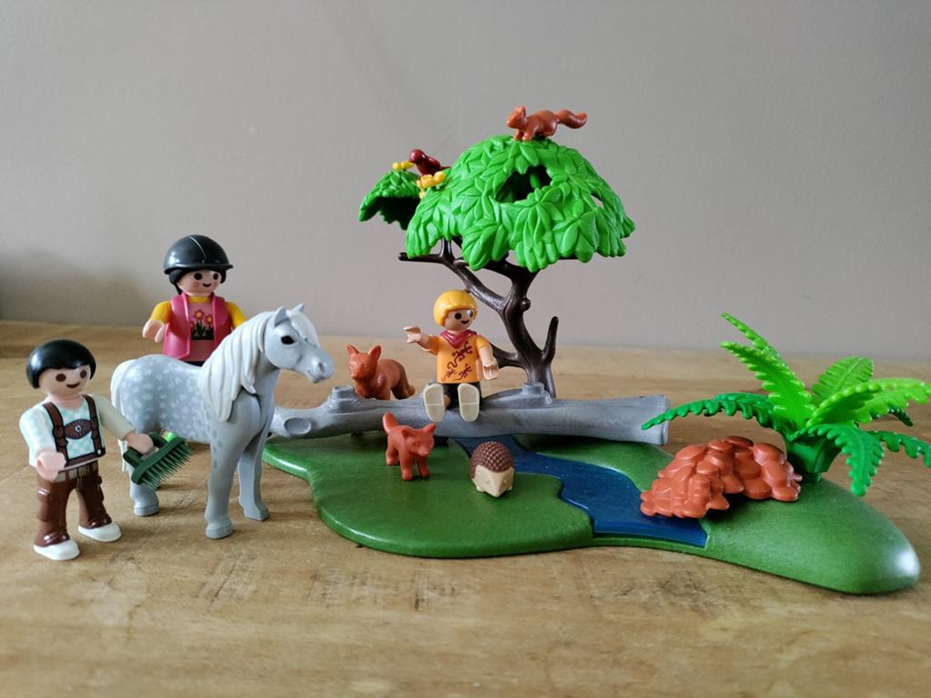 Playmobil paarden set in bos, Ophalen of Verzenden