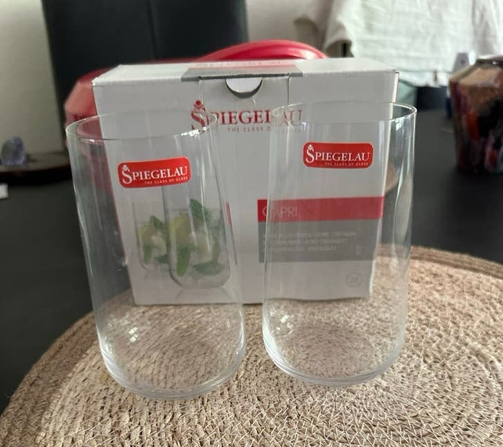 Spiegelau Capri Longdrinkglazen - Set van 2 (550 ml), Ophalen, Nieuw, Overige merken, Glas