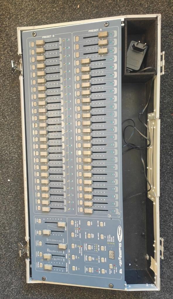 DMX Lichtsturing Showtec Showmaster 48 in flightcase, Ophalen of Verzenden, Gebruikt, Licht