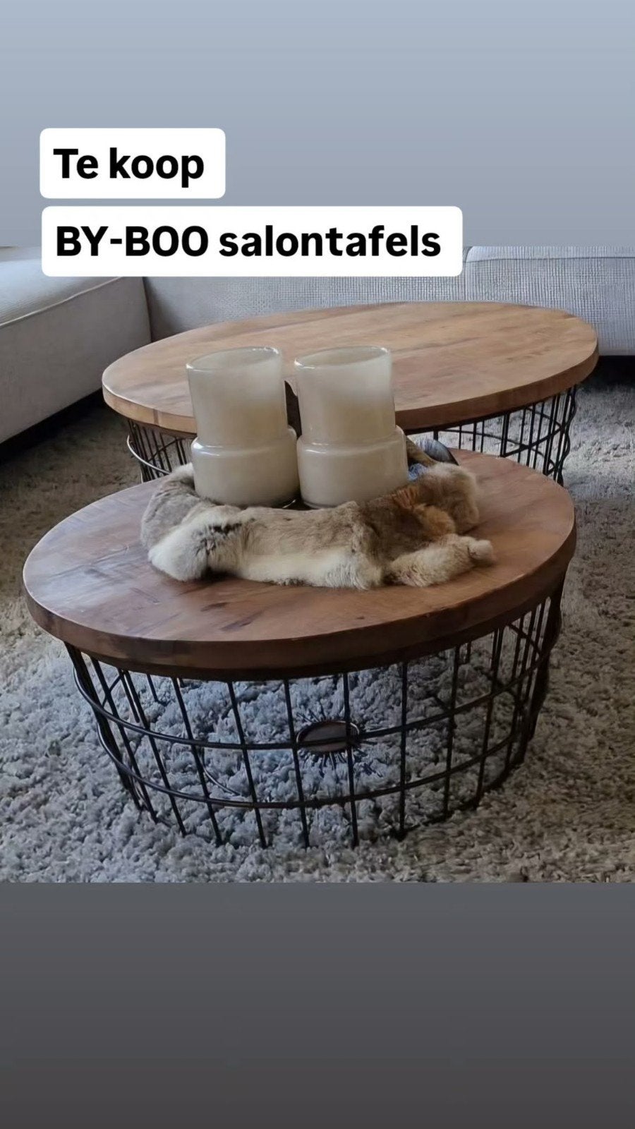 Salontafels BY-BOO, Huis en Inrichting, Ophalen, 50 tot 100 cm, Rond, 50 tot 100 cm