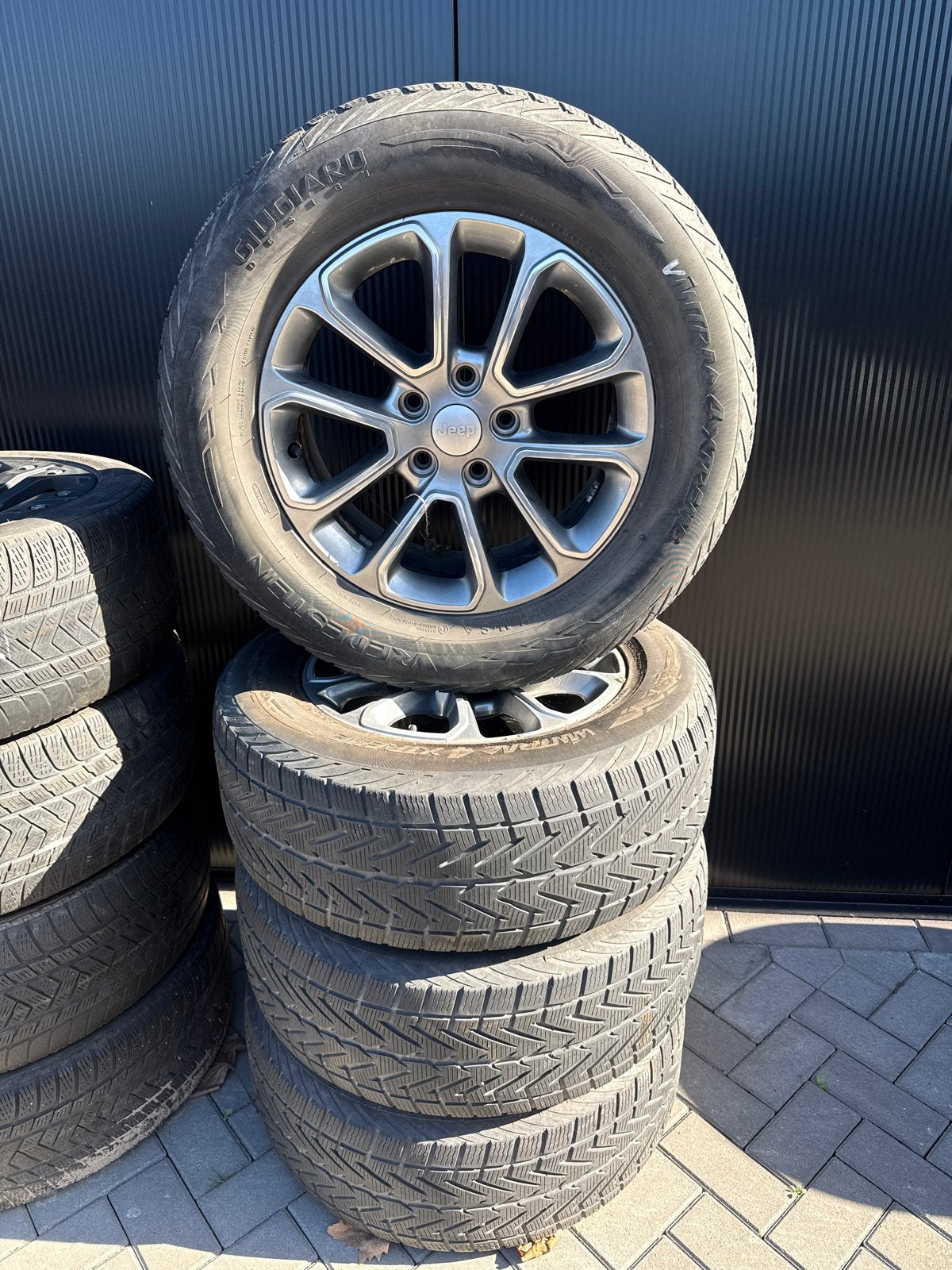 18 inch Jeep velgen met banden, 18 inch, Gebruikt, 265 mm, Banden en Velgen
