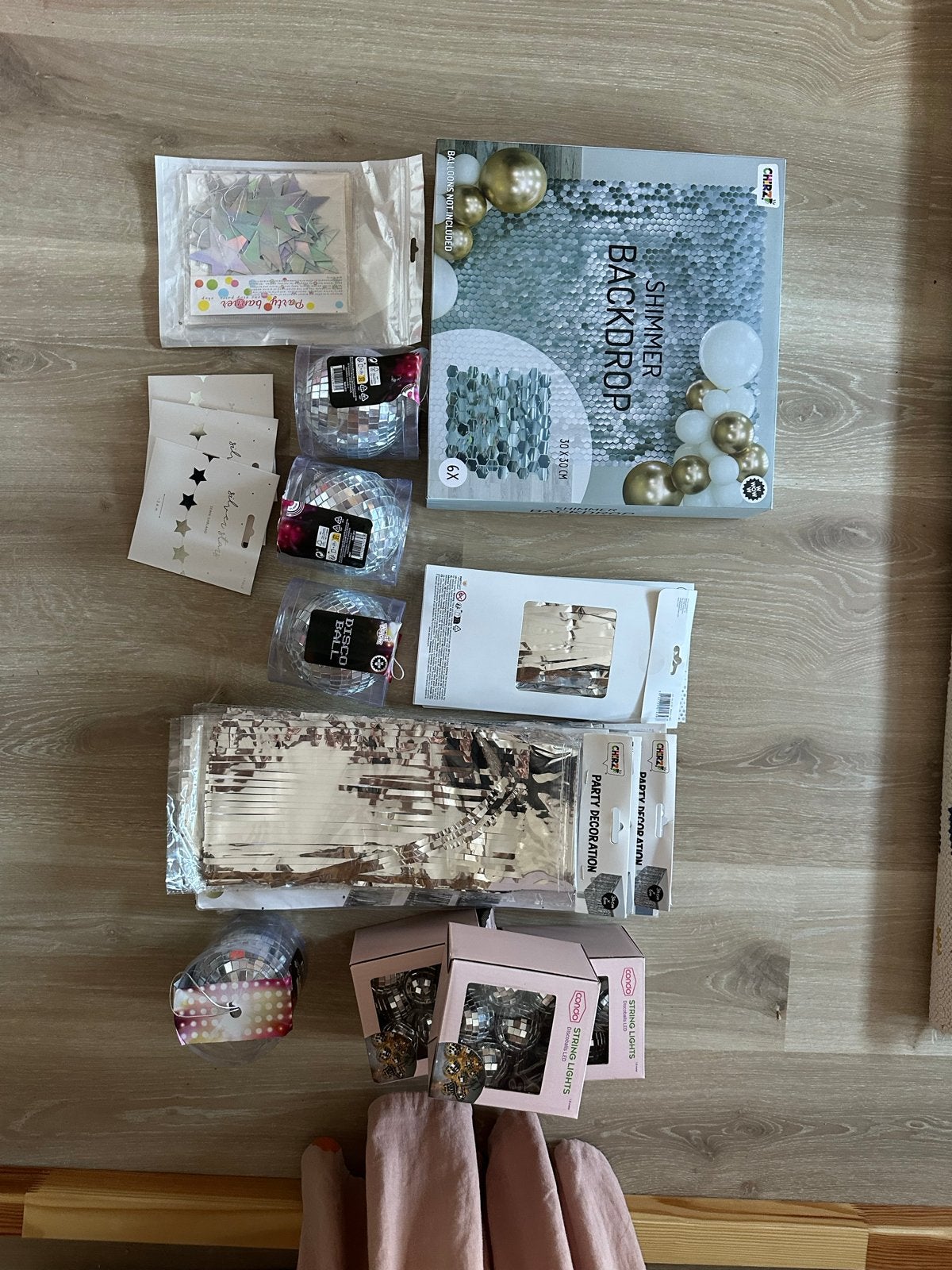 Grote partij feestversiering: zilver en disco!, Ophalen of Verzenden, Nieuw, Versiering, Overige