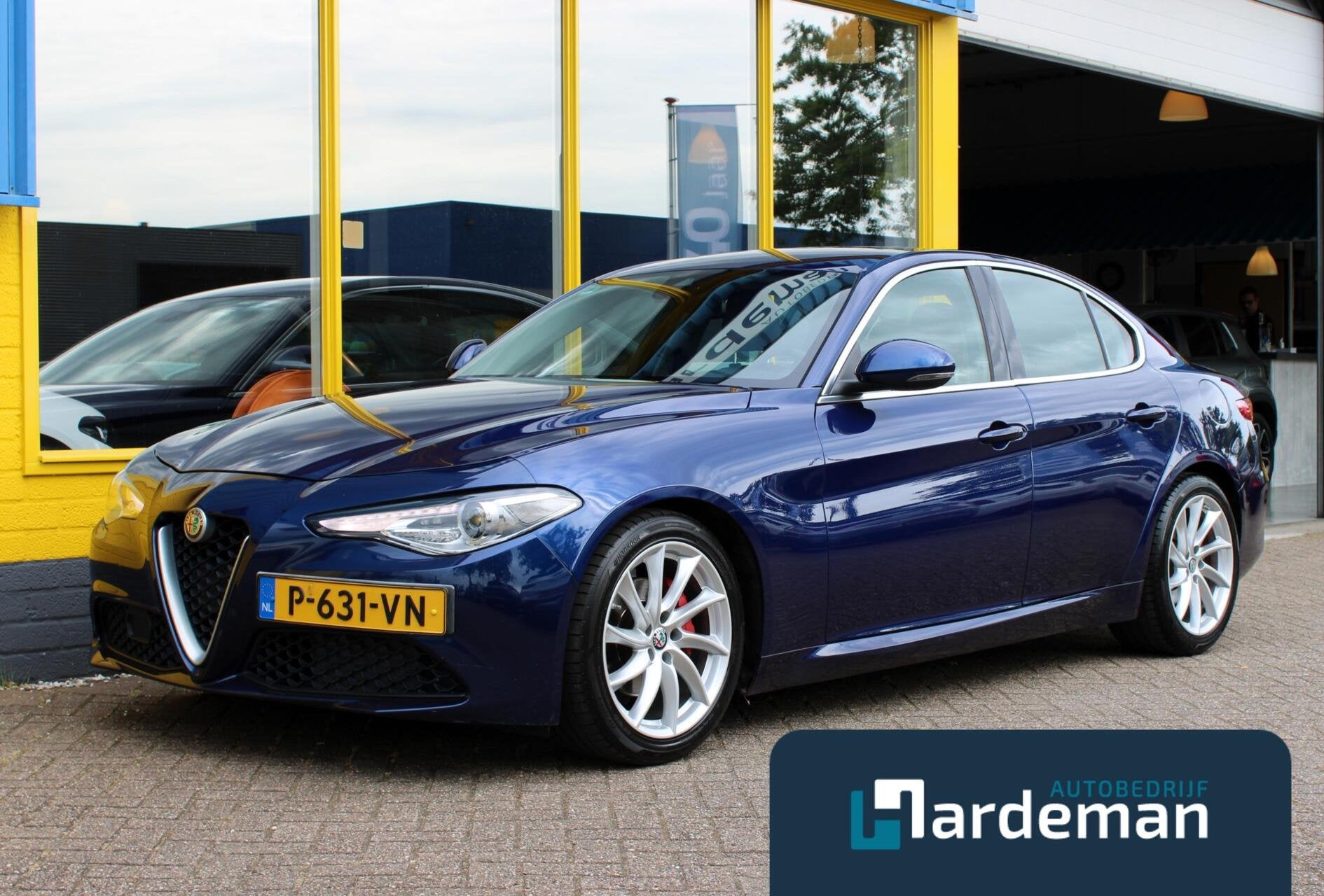 Alfa Romeo Giulia 2.0T 280PK H/K Leder Navi, Auto's, Automaat, 745 kg, Achterwielaandrijving, Euro 6