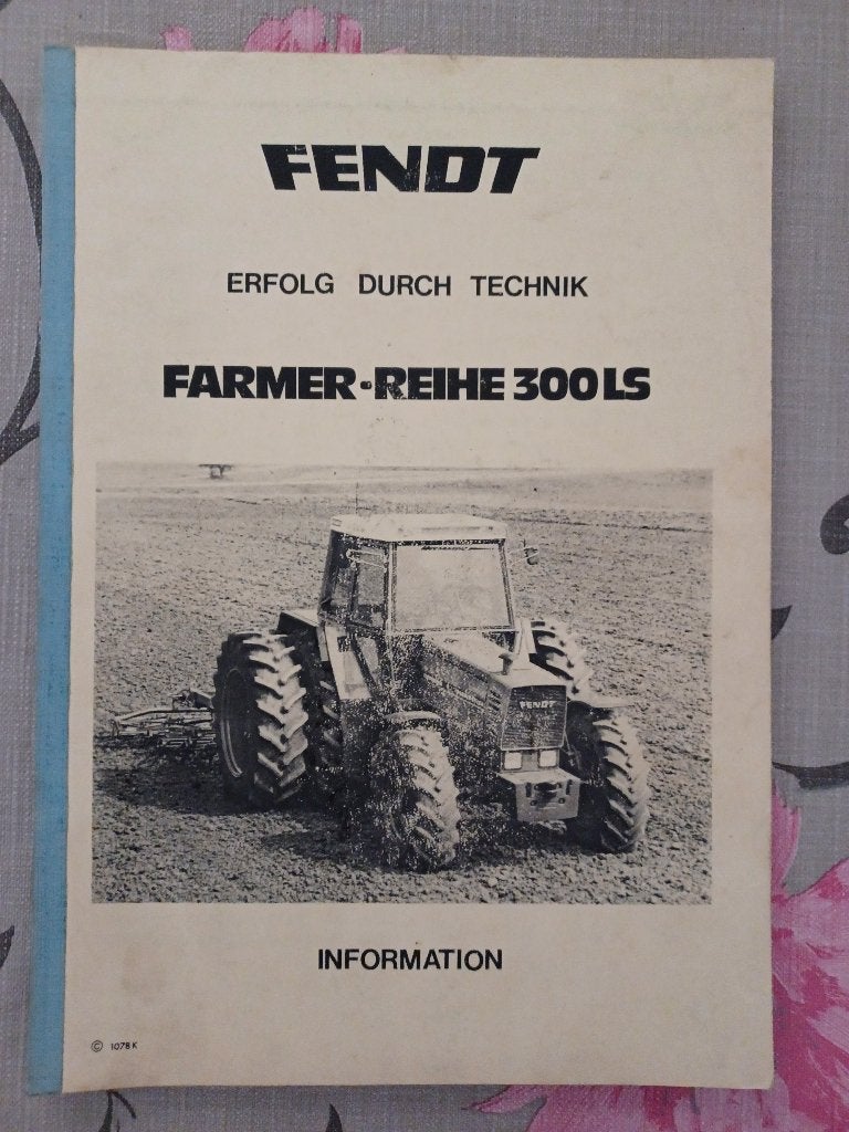 Informatie Fendt Farmer 300 serie, Ophalen of Verzenden, Gelezen, Tractor en Landbouw