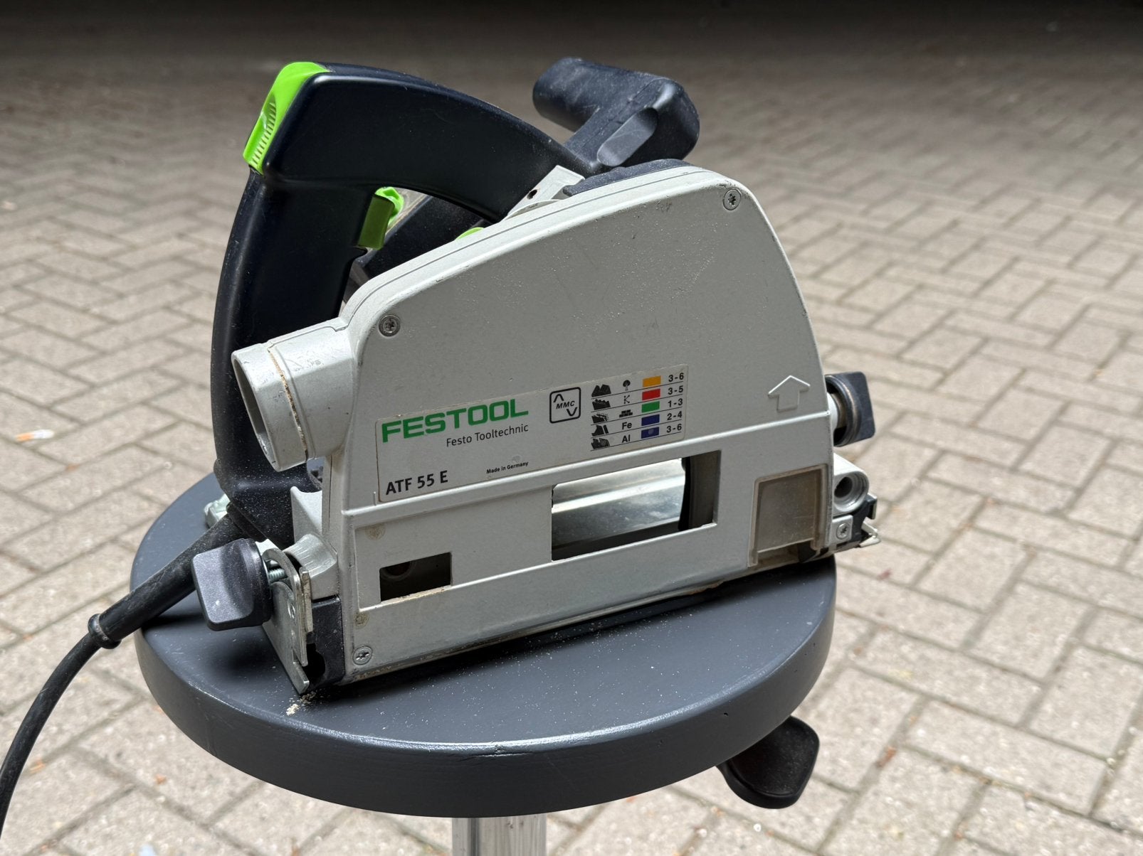 Festool ATF55E, Ophalen, Gebruikt, Invalzaag, 30 tot 70 mm