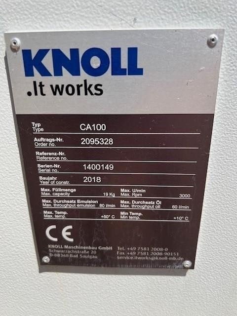 2137. Koelolie reinigingsmachine / vloeistofcentrifuge / cen, Ophalen, Gebruikt, Overige typen