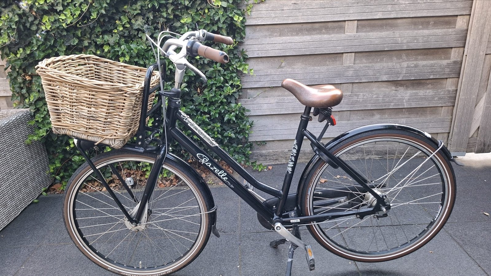 Gazelle Damesfiets met mand - Zo goed als nieuw, Ophalen, Gebruikt, Versnellingen, 50 tot 53 cm