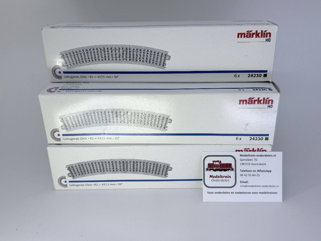 Marklin 24230 - Gebogen rail R2 (30 stuks)