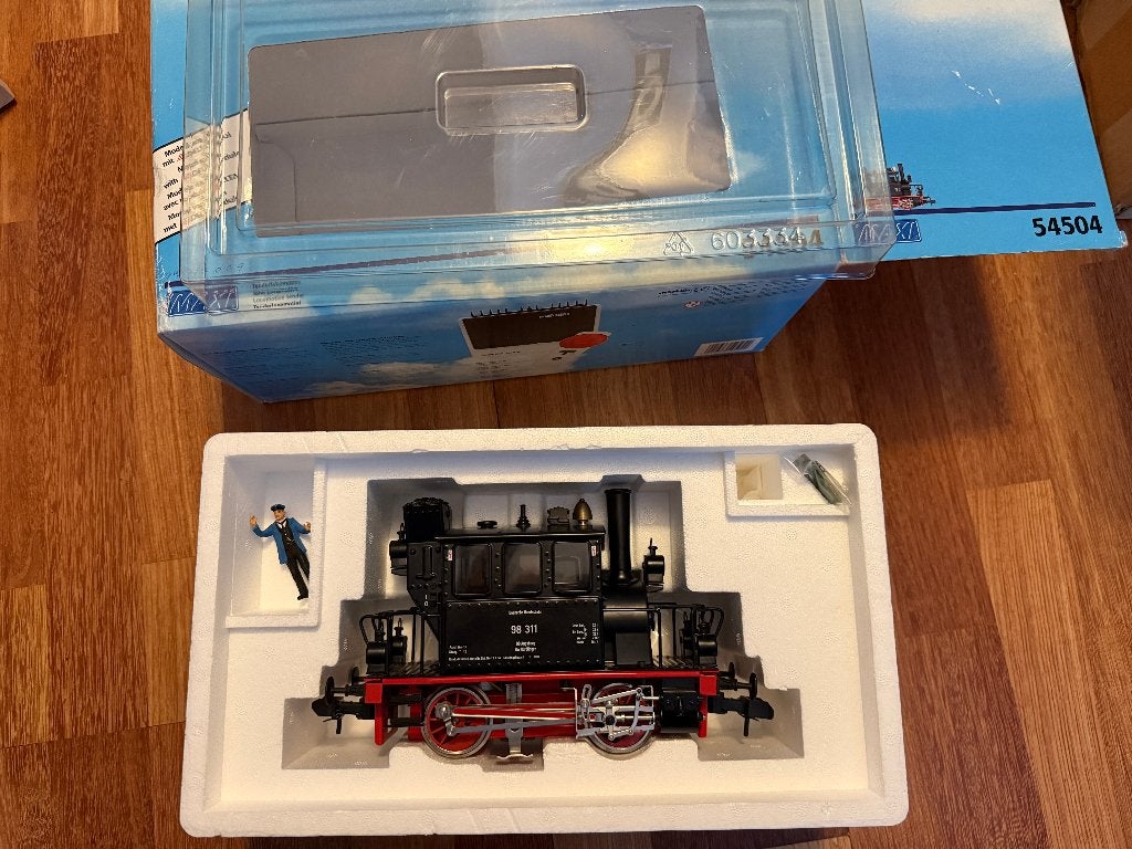 Märklin 54504 - Maxi Spoor 1 - BR 98 311 - Glaskasten, Wisselstroom, Gebruikt, Locomotief, Ophalen of Verzenden