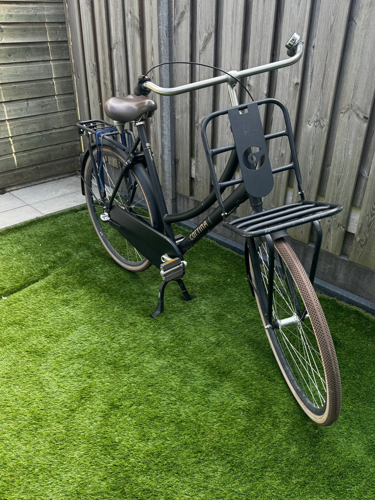 Cortina transport damesfiets 28 inch-61 cm- 3 versnellingen, Fietsen en Brommers, Ophalen, Terugtraprem, Gebruikt, Versnellingen